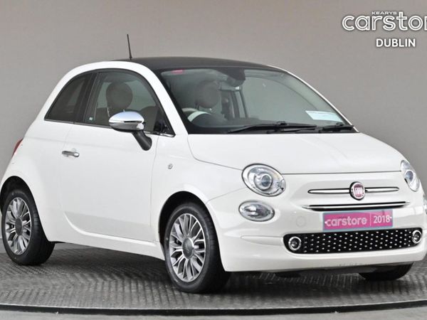 Fiat 500 Hatchback, Petrol, 2018, White