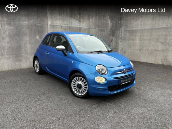 Fiat 500 Hatchback, Petrol, 2017, Blue
