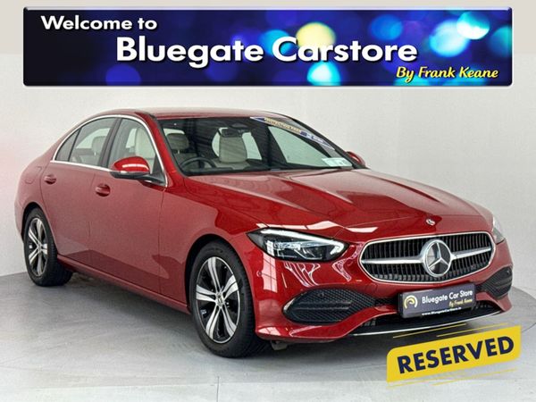 Mercedes-Benz C-Class Saloon, Petrol Hybrid, 2022, Red