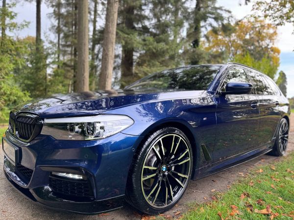 BMW 5-Series Estate, Diesel, 2019, Blue