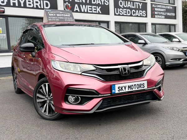 Honda Fit Hatchback, Petrol Hybrid, 2017, Red