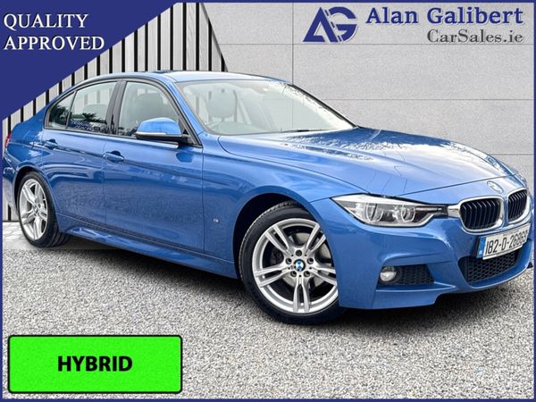 BMW 3-Series Saloon, Petrol Hybrid, 2018, Blue