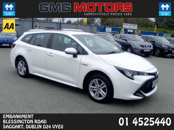 Toyota Corolla Estate, Petrol Hybrid, 2021, White