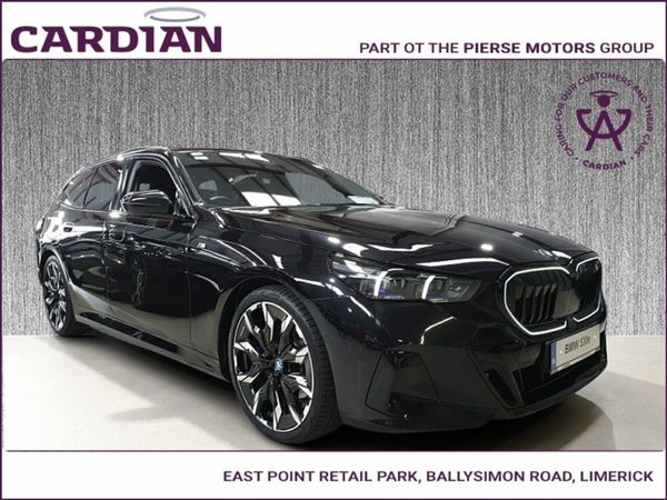 BMW 5-Series Estate, Petrol Plug-in Hybrid, 2025, Black