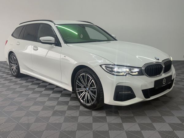 BMW 3-Series Estate, Petrol Hybrid, 2021, White