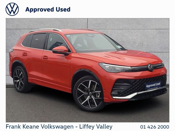Volkswagen Tiguan SUV, Petrol Hybrid, 2024, Red