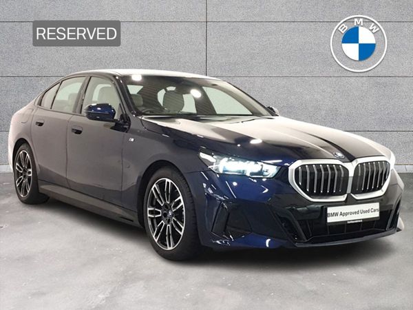 BMW 5-Series Saloon, Petrol Plug-in Hybrid, 2024, Blue