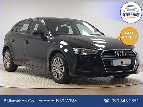 Audi A3 Hatchback, Diesel, 2018, Black