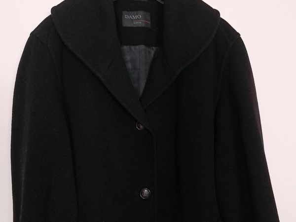 Damo Dumerth Wool Coat Premium Women's Long Double Breasted Wool