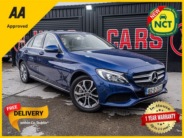 Mercedes-Benz C-Class Saloon, Petrol Plug-in Hybrid, 2018, Blue