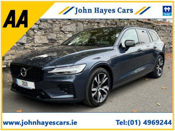 Volvo V60 Estate, Petrol Plug-in Hybrid, 2021, Blue