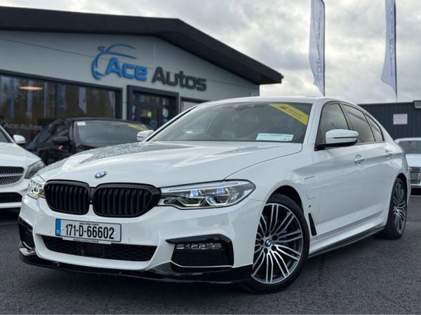 BMW 5-Series Saloon, Petrol Hybrid, 2017, White