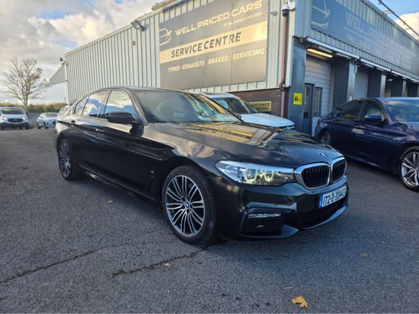BMW 5-Series Saloon, Petrol Hybrid, 2017, Black