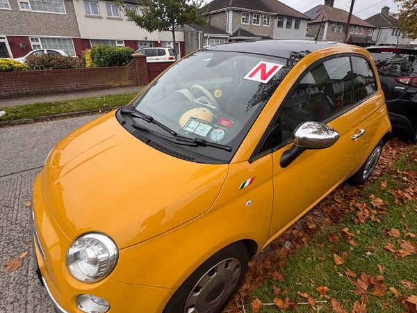 Fiat 500 Hatchback, Petrol, 2015, Yellow
