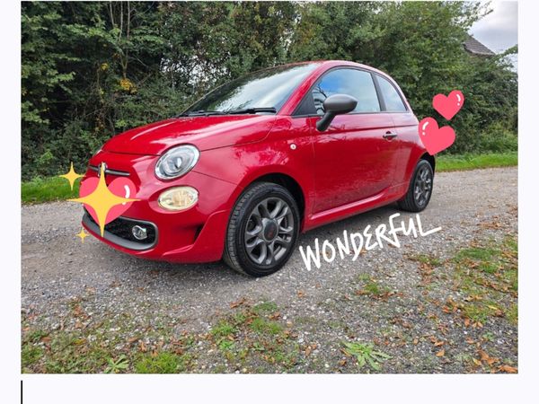 Fiat 500 Hatchback, Petrol, 2015, Red
