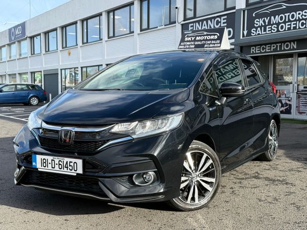 Honda Jazz Hatchback, Petrol Hybrid, 2018, Black
