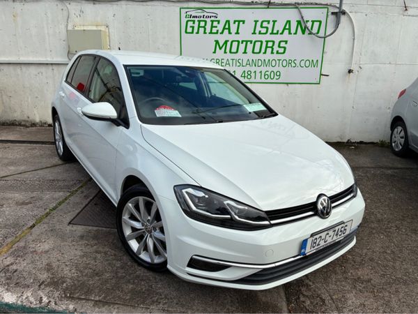 Volkswagen Golf Hatchback, Petrol, 2018, White