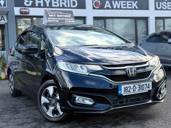 Honda Jazz Hatchback, Petrol Hybrid, 2018, Black