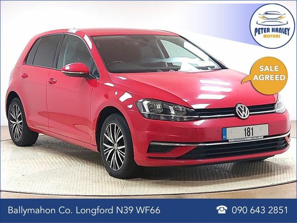 Volkswagen Golf Hatchback, Diesel, 2018, Red