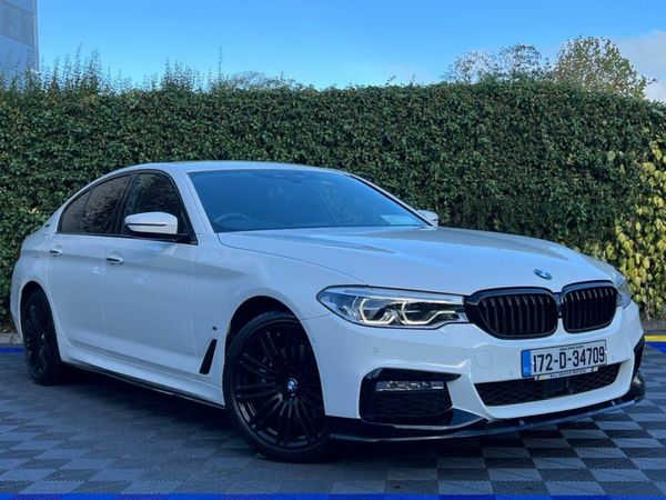 BMW 5-Series Saloon, Petrol Plug-in Hybrid, 2017, White