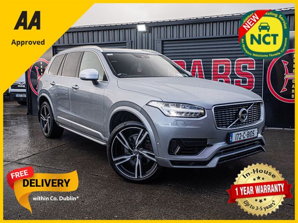 Volvo XC90 SUV, Petrol Plug-in Hybrid, 2017, Silver