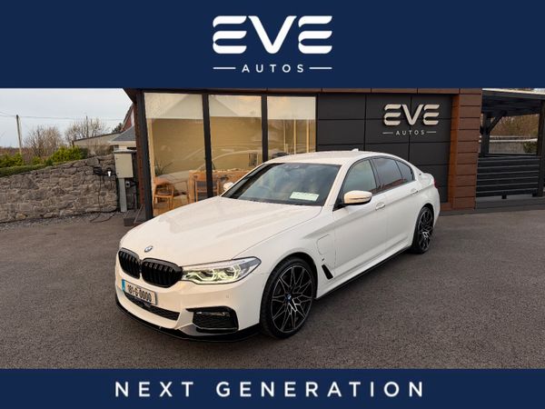 BMW 5-Series Saloon, Petrol Plug-in Hybrid, 2018, White