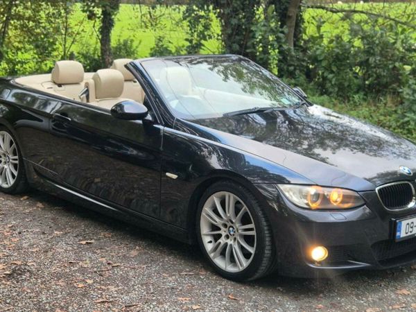 BMW 3-Series Convertible, Diesel, 2009, Black