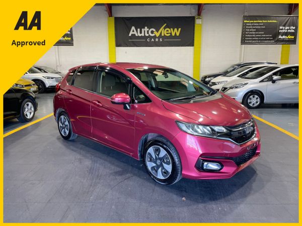 Honda Fit Hatchback, Petrol Hybrid, 2019, Red