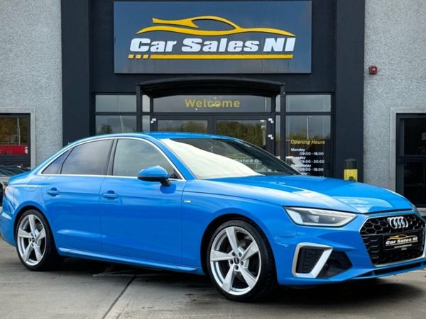Audi A4 Saloon, Diesel Hybrid, 2021, Blue