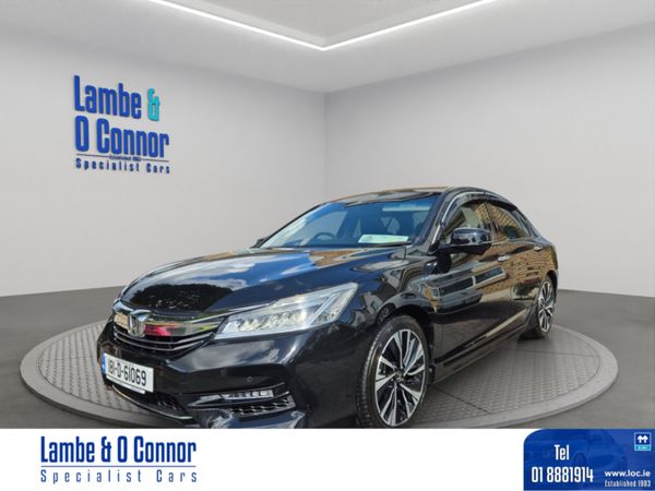 Honda Accord Saloon, Petrol Hybrid, 2018, Black