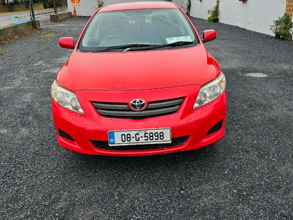 Toyota Corolla Saloon, Petrol, 2008, Red