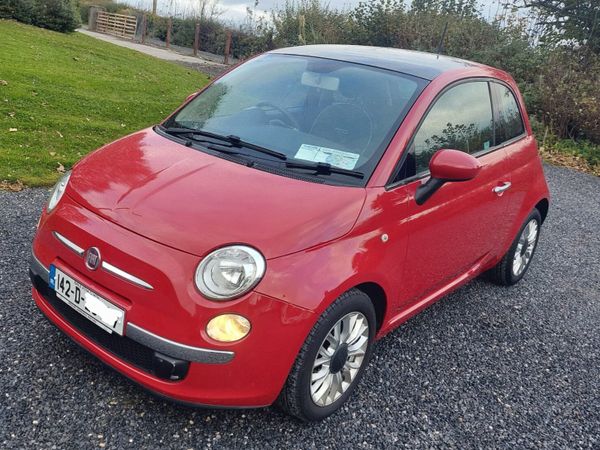 Fiat 500 Hatchback, Petrol, 2014, Red