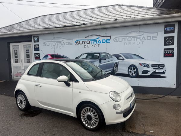 Fiat 500 Hatchback, Petrol, 2010, White