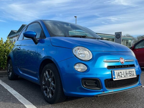Fiat 500 Hatchback, Petrol, 2014, Blue