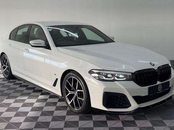 BMW 5-Series Saloon, Diesel Hybrid, 2021, White