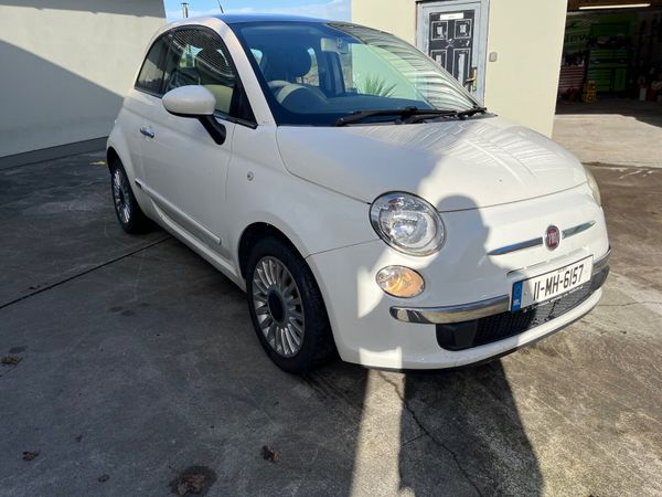 Fiat 500 Hatchback, Petrol, 2011, White