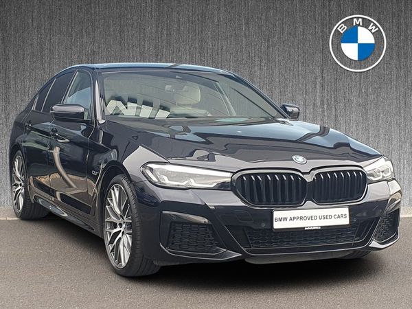 BMW 5-Series Saloon, Petrol Plug-in Hybrid, 2022, Black