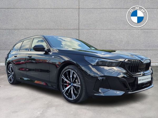 BMW 5-Series Estate, Petrol Plug-in Hybrid, 2025, Black