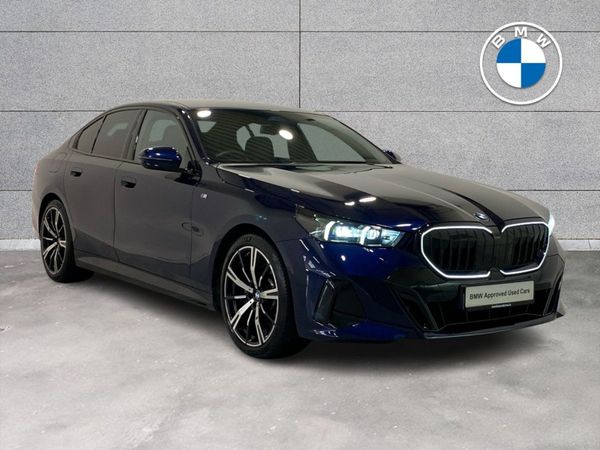 BMW 5-Series Saloon, Petrol Hybrid, 2024, Blue