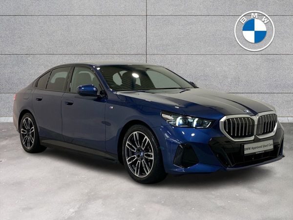 BMW 5-Series Saloon, Petrol Hybrid, 2025, Blue
