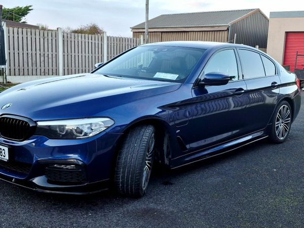 BMW 5-Series Saloon, Petrol Plug-in Hybrid, 2019, Blue