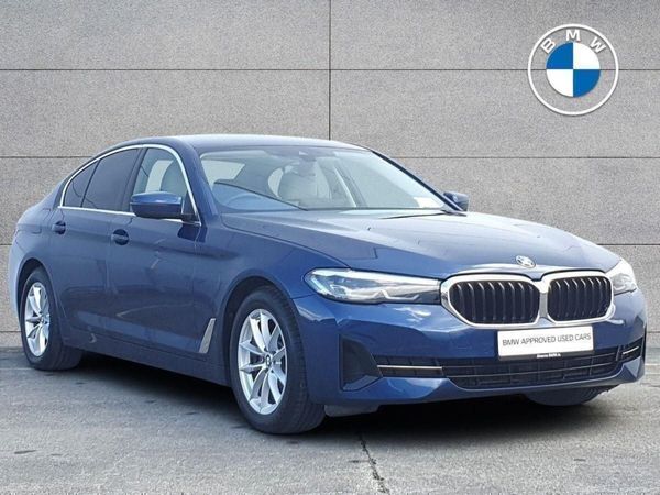 BMW 5-Series Saloon, Diesel Hybrid, 2022, Blue