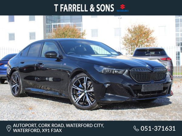 BMW 5-Series Saloon, Petrol Hybrid, 2025, Black