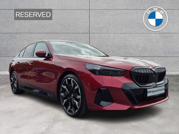 BMW 5-Series Saloon, Petrol Plug-in Hybrid, 2024, Red