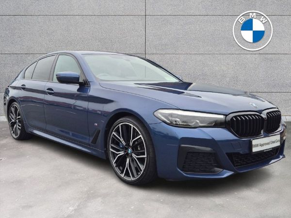 BMW 5-Series Saloon, Diesel Hybrid, 2021, Blue