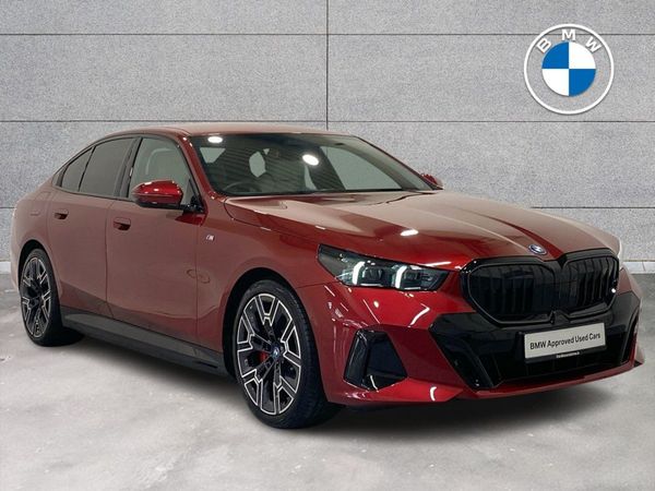 BMW 5-Series Saloon, Petrol Plug-in Hybrid, 2024, Red