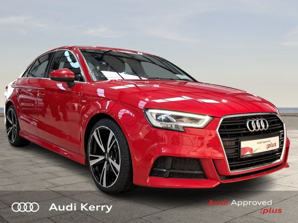 Audi A3 Saloon, Petrol, 2018, Red
