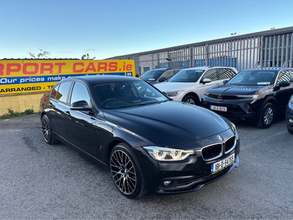 BMW 3-Series Saloon, Petrol Hybrid, 2018, Black