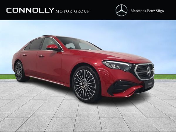 Mercedes-Benz E-Class Saloon, Diesel Plug-in Hybrid, 2026, Red