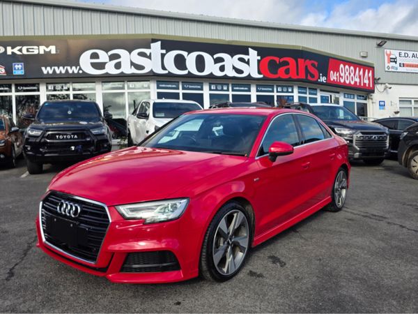 Audi A3 Saloon, Petrol, 2018, Red